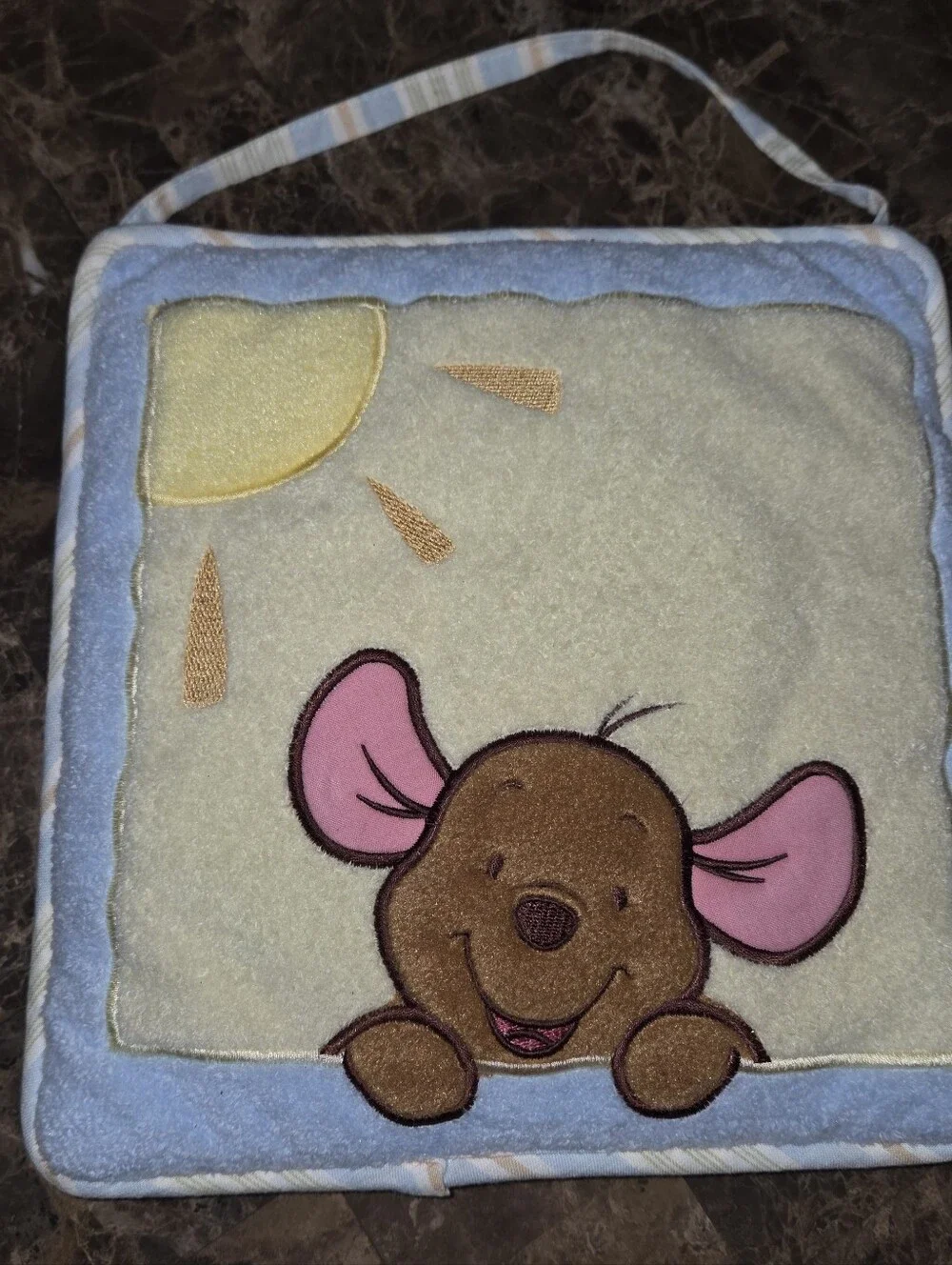 Winnie the Pooh soft baby nursery fabric wall hanging decoration set of five